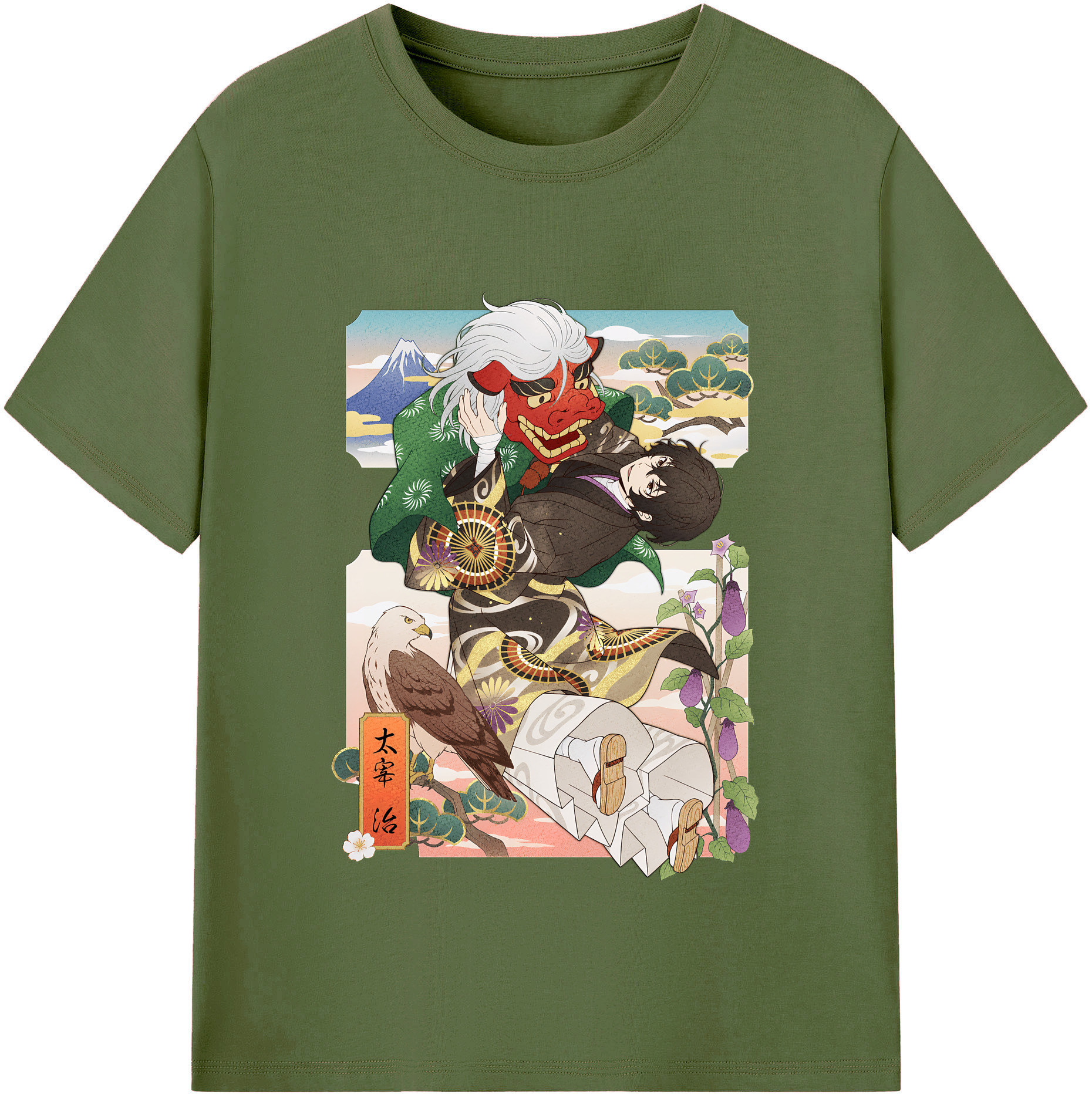 （画像用） 文豪ストレイドッグス Bungo Stray Dogs 綿100％半袖Tシャツ（フロントプリント）